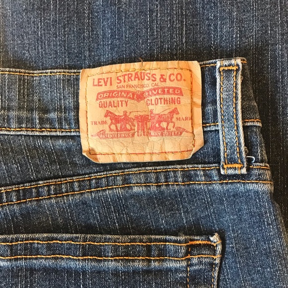 Vintage Levi Strauss and Co Dark Wash Boot Cut Denim Jeans Size 9S or 28/30 - Picture 5 of 12